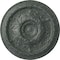 Ekena Millwork Oslo Ceiling Medallion (Fits Canopies up to 7 5/8"), 38 3/8"OD x 2 7/8"P, Athenian Green Crackle CM38OSAGC - alternate 1